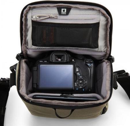 Actual product image Pacsafe Camsafe Z6 Camera & Tablet Case Slate Green (Camera shoulder bag)