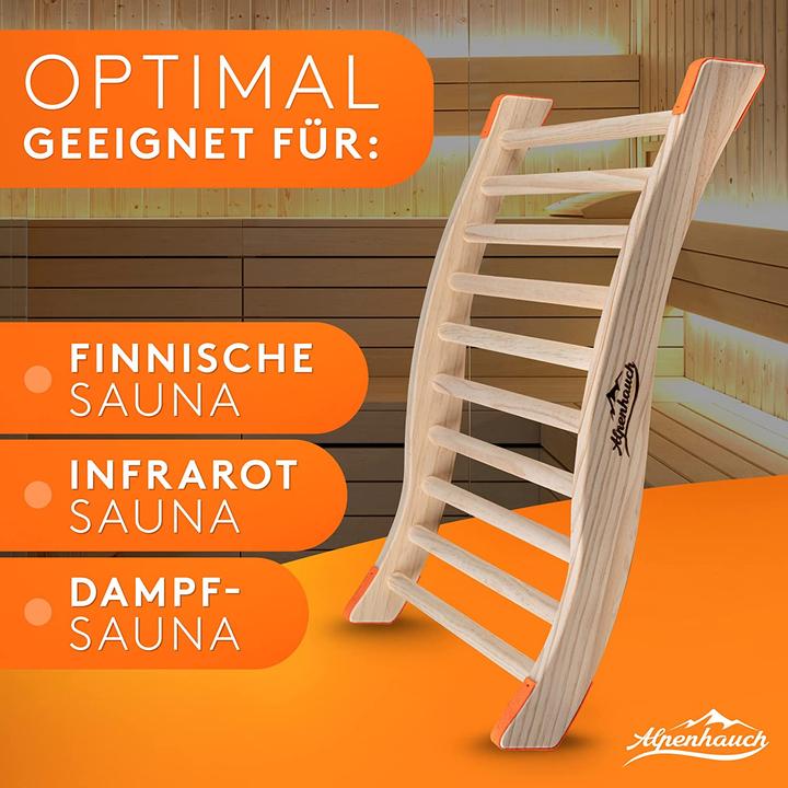Immagine prodotto Alpenhauch Schienale per sauna in legno naturale Set di 2