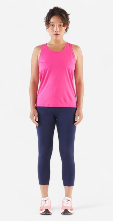 Produktbild Kiprun Lauftights 3/4 Damen atmungsaktiv - Run 500 Comfort marineblau (W33/L31)