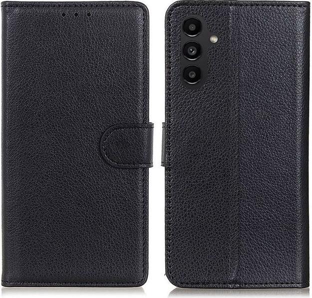 Actual product image MU Classic Litchi Leather Bookcover Series (Samsung Galaxy A14 5G, Samsung Galaxy A14)