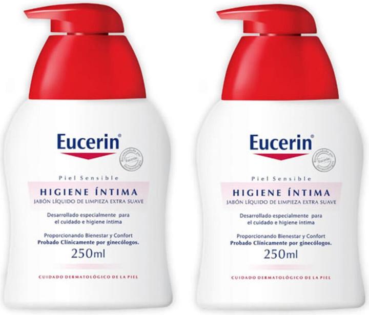 Actual product image Eucerin Intimate Hygiene Gentle Cleansing Lotion (2 x 250 ml) (250 ml, Intimate gel)