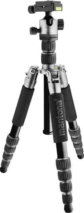 Image du produit mantona light traveller Trépied de voyage noir/gris (Métal)