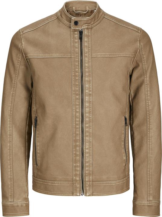 Jack & Jones Jjewarner Washed Pu Jacket Noos