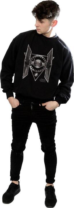 Actual product image Star Wars Mens The Last Jedi TIE Fighter Sweatshirt (S)