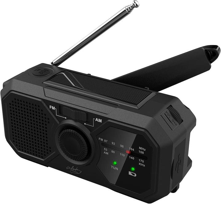 Produktbild Infactory Solar- und Dynamo-Koffer-Radio (FM, AM)