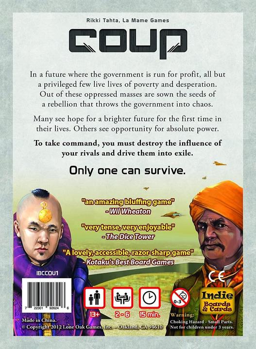 Immagine prodotto Indie Boards & Cards Coup (Inglese)