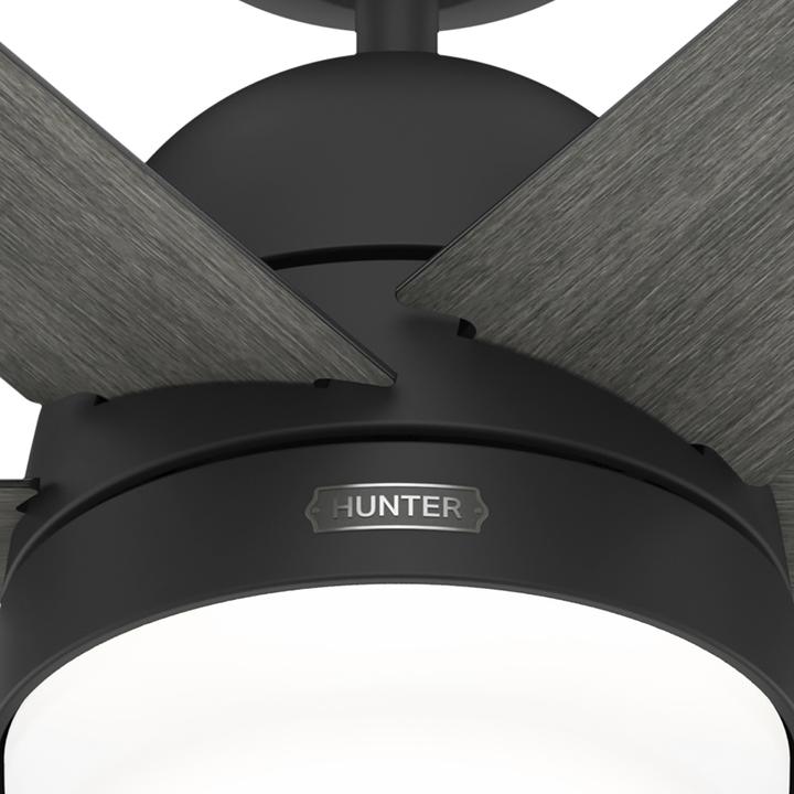 Image du produit Hunter Fans DC Deckenventilator Arete Schwarz mit Licht & Fernbedienung (42.70 dB)