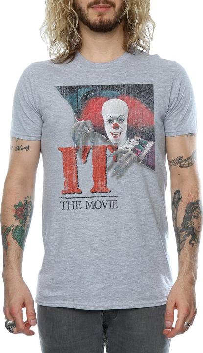 Actual product image It Mens Distressed Poster T-Shirt (XXL)