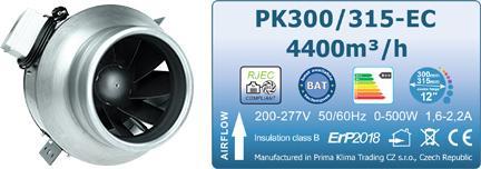 Actual product image Prima Klima Tube fan EC 300 / BLUE Multispeed
