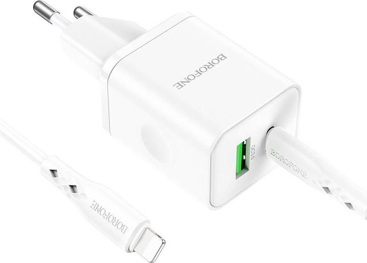 Actual product image Borofone Charger incl. Lightning cable (18 W)