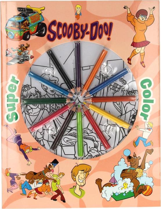 Actual product image Super Colour Colouring Book Scooby-Doo with Pencils