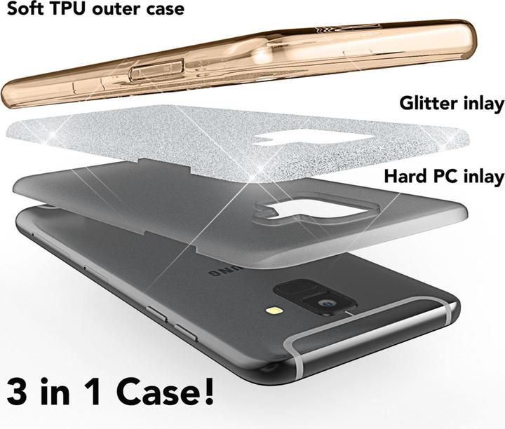 Produktbild Nalia Glitter Handyhülle (Samsung Galaxy A6)