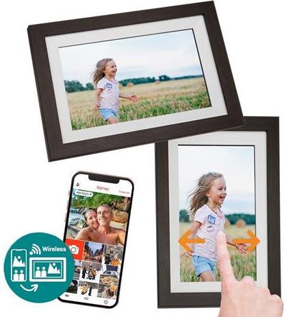 Produktbild Benel Frameo Digitaler Fotorahmen HF-101WB Braun 10.1 Inch (10.10", 1280 x 800 Pixel)