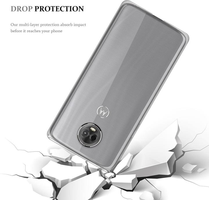 Actual product image Cadorabo TPU Ultra Slim AIR Cover (Motorola Moto E5 Plus)