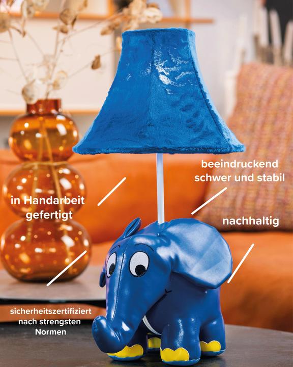 Produktbild Happy Lamps Elefant von der Sendung mit der Maus, LED Tischleuchte, handgefertigt (450 lm)