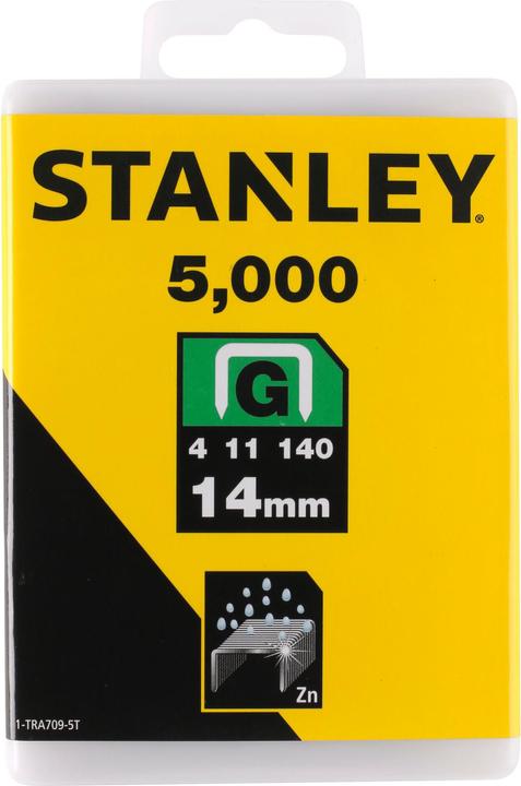 Image du produit Stanley Agrafes type G 14mm 9/16 (5000 x)