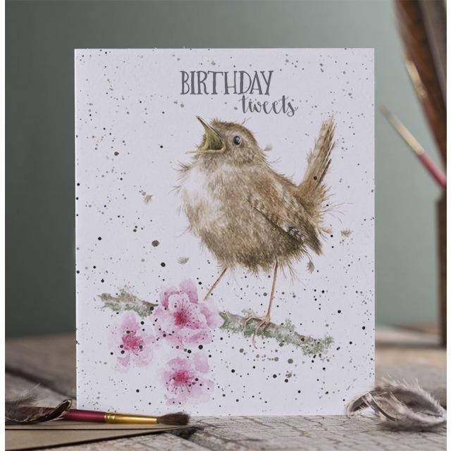 Produktbild Wrendale Design Geburtstagskarte - Vogel BIRTHDAY TWEETS Wrendale Designs (1 Stk.)