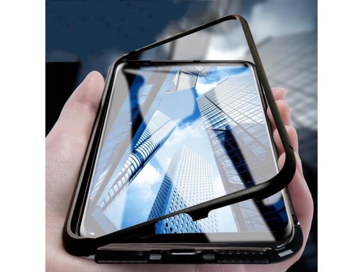 Actual product image G-Case Samsung Galaxy A7 2018 Aluminium Magnetic Glass Case Cover (Samsung Galaxy A7 (2018))