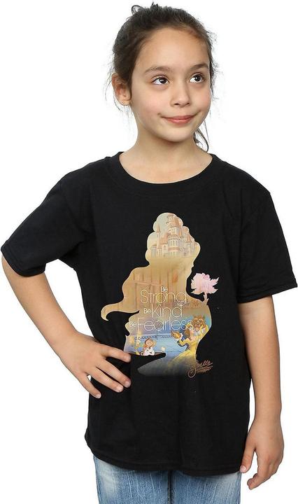 Produktbild Beauty And The Beast Mädchen Belle Silhouette TShirt aus Baumwolle (116)