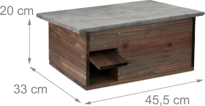 Actual product image Relaxdays Hedgehog House