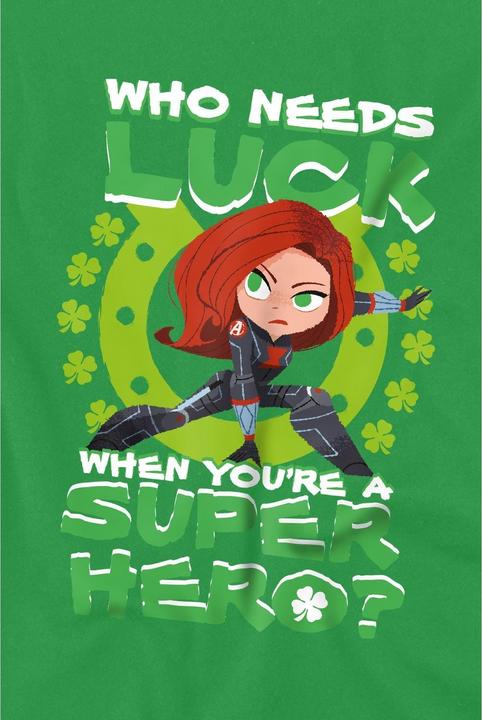 Immagine prodotto St Patrick's Day Lucky Maglietta Giorno di San Patrizio Supereroe Uomo (XL)