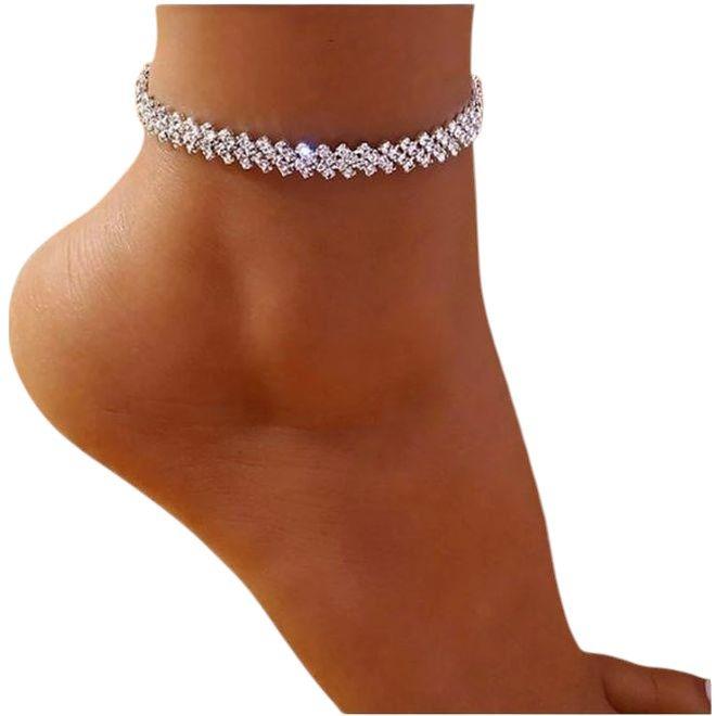 Actual product image MU Style Diamond Glem Series Anklet (Metal)