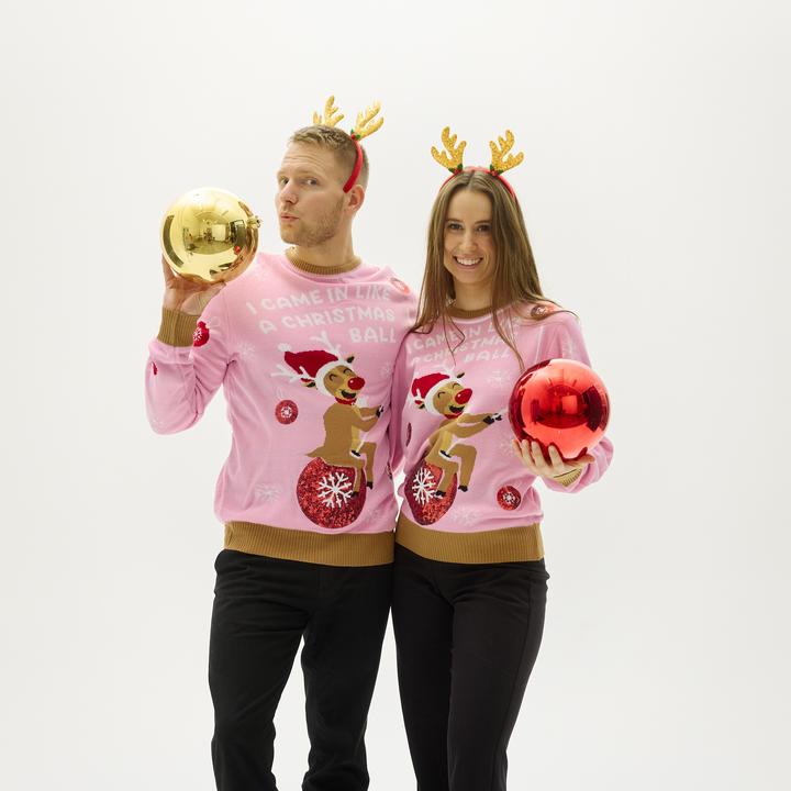 Immagine prodotto Christmas Sweats Sono arrivato come una palla di Natale (XS)