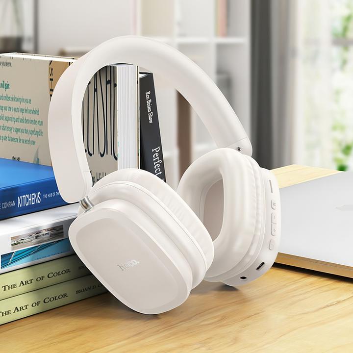 Actual product image Hoco W51 Delightful, white (46 h, Wireless)