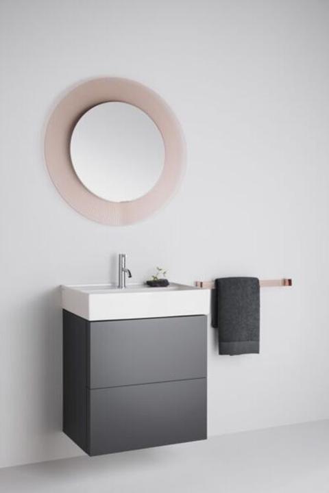 Image du produit Laufen Miroir KARTELL 780x780mm, avec éclairage LED rose poudré (Ø 78 cm)