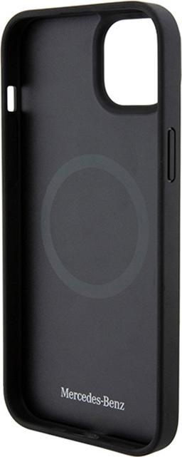 Image du produit Mercedes MEHMP15S23RMMK iPhone 15 6.1" czarny/black hardcase Motif croisé en cuir MagSafe (Apple iPhone 15)
