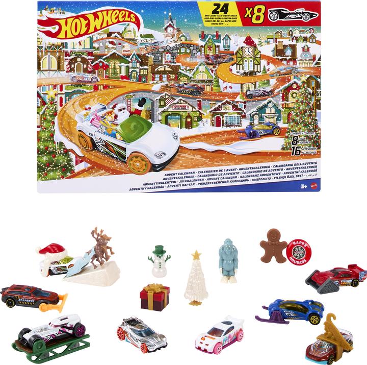 Actual product image Hot Wheels Advent calendar
