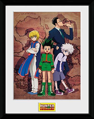 Actual product image GB Eye Hunter X Hunter Framed Print : Key Art Map