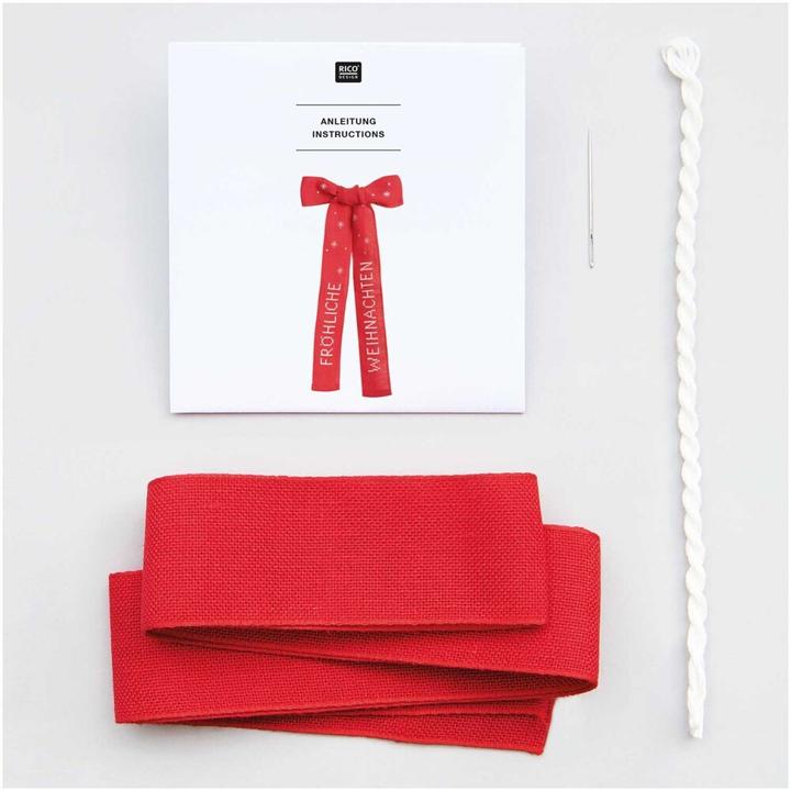 Actual product image Rico Design Embroidery pck.cross stitch,bow fro.100367