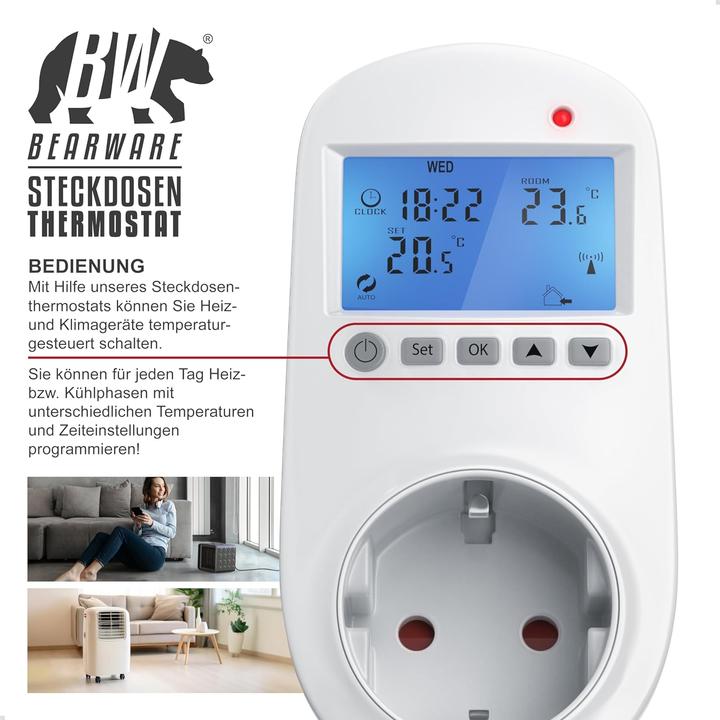 Image du produit Bearware Steckdosen-Thermostat