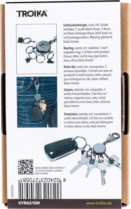 Produktbild Troika Schlüsselanhänger PATENT SIGN, rund
