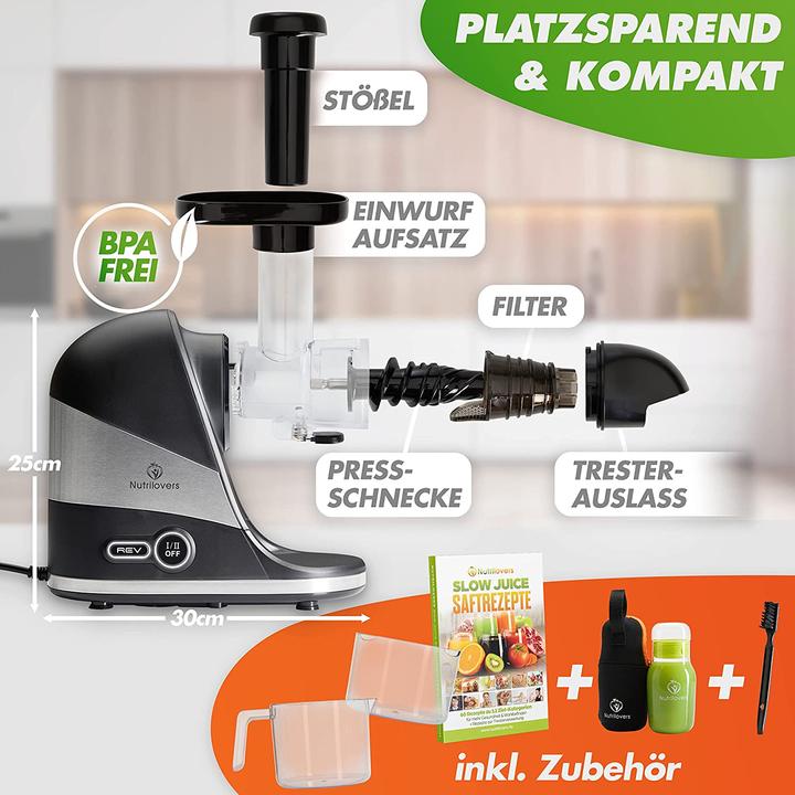 Produktbild Nutrilovers Slow Juicer MINI PRESS Black Berry