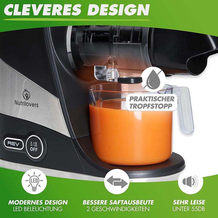 Produktbild Nutrilovers Slow Juicer MINI PRESS Black Berry