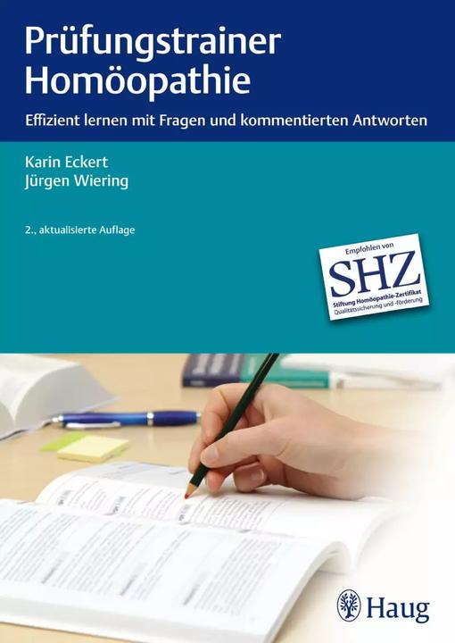 Actual product image Prüfungstrainer Homöopathie (German, Karin Eckert, Jürgen Wiering, 2013)