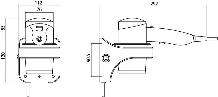 Immagine prodotto Emco Asciugacapelli SYSTEM 2 modello a parete, 1600 W, attacco fisso bianco