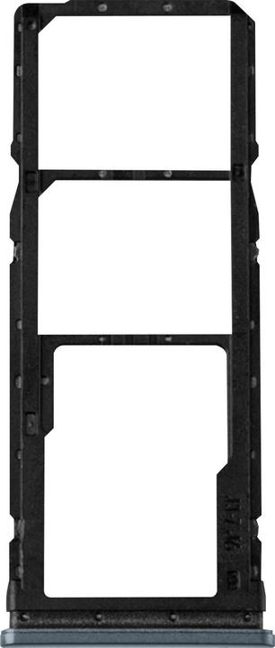 Actual product image Clappio 2x SIM + 1x Micro-SD card holder spare part for Xiaomi Redmi Note 9S - Blue (SIM holder, Xiaomi Redmi Note 9S)