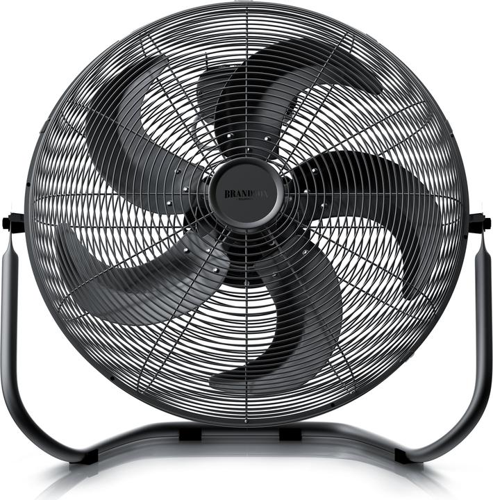 Produktbild Brandson Windmaschine, Bodenventilator im Retro Stil, hoher Luftdurchsatz, 120W, Schwarz, 50 cm Ø, neigbar