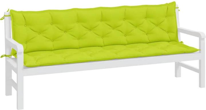 Actual product image VidaXL Garden bench cushions 2 pcs. O x ford fabric (200 x 50 x 7 cm)