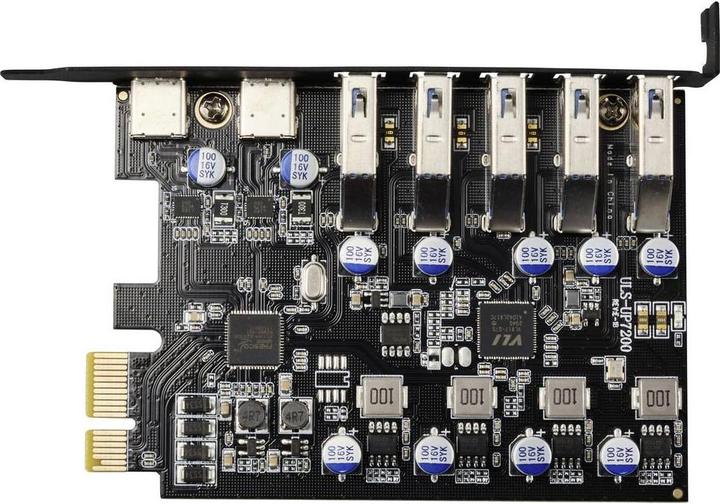 Produktbild Renkforce RF-6613198 5+2 Port USB 3.2 Gen 1 Controllerkarte USB-A (USB 3.0), USB
