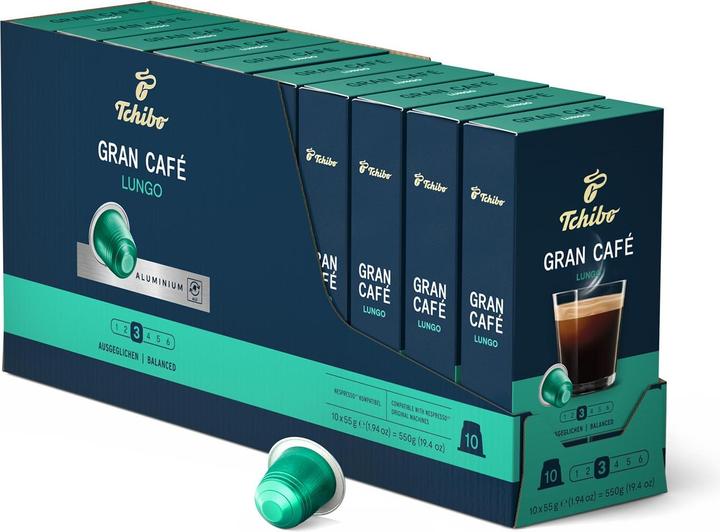 Ein Lungo mit ausgewogen intensivem Charakter und einzigartigem Röstaroma, Ein harmonischer Lungo mit angenehm getreidiger Note und fein süsslichem Aroma