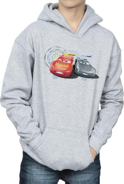 Immagine prodotto Disney Cars Lightning Vs Storm Felpa con Cappuccio Ragazzi (152, 158)