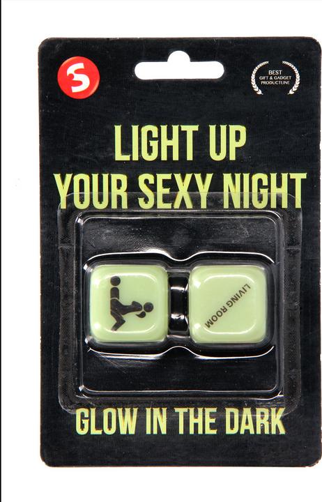 Actual product image S-Line Light Up Your Sexy Night Dice - Glow in the Dark (Dice games)
