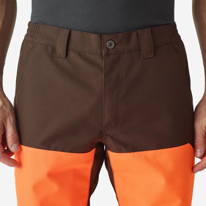 Image du produit Solognac Pantalon de pluie de chasse Renfort 500 orange/marron (XXL)