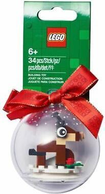Actual product image LEGO Christmas bauble with reindeer (1 -part)