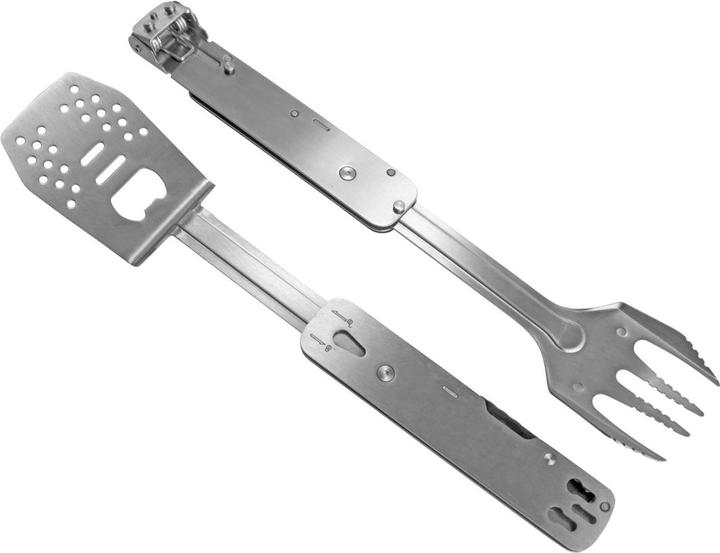Actual product image Stahlwerk BBQ Multitool Grill Set with Grill Tongs Grill Fork Grill Turner