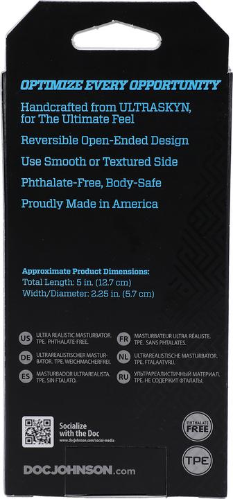 Actual product image Doc Johnson OptiMALE - Reversible ULTRASKYN Stroker - Link